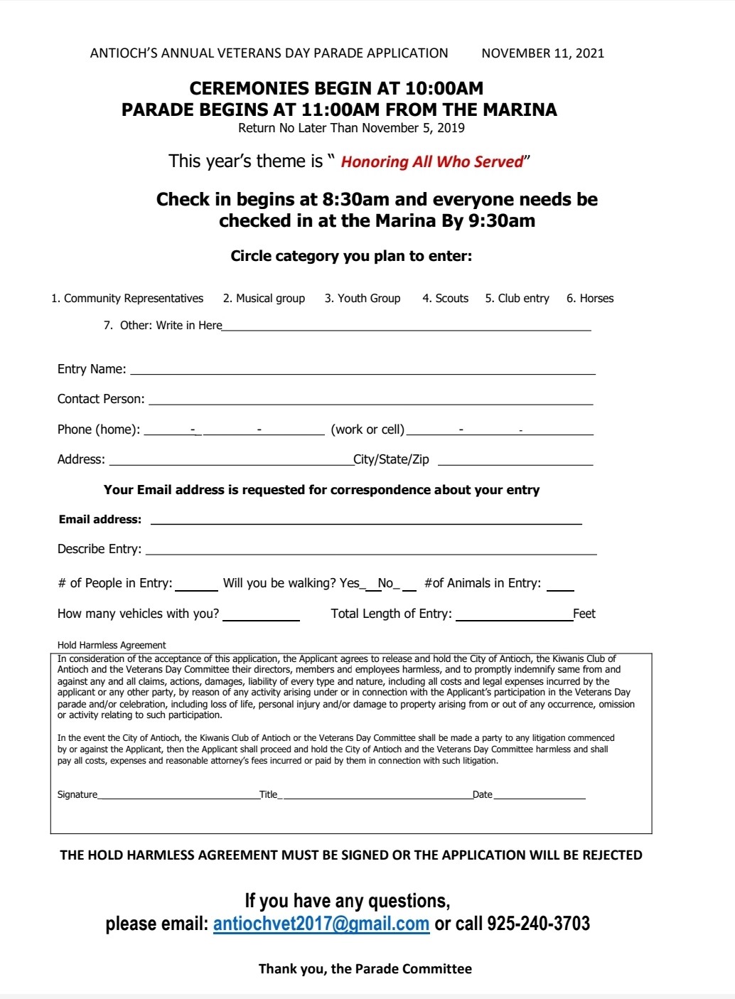 Veterans Day Parade Antioch Event Calendar Contra Costa Live