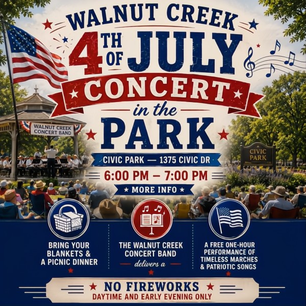 Walnut Creek 4th of July Concert in the Park